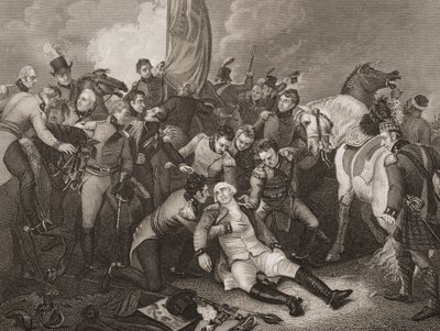 De Dood van Generaal Sir Ralph Abercromby, illustratie uit 